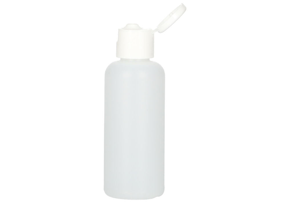 HDPE Okrugle Boce sa Preklopnim Zatvaračem Prozirne 100 ml Pakovanje od 12 Komada DENIOS 281736W