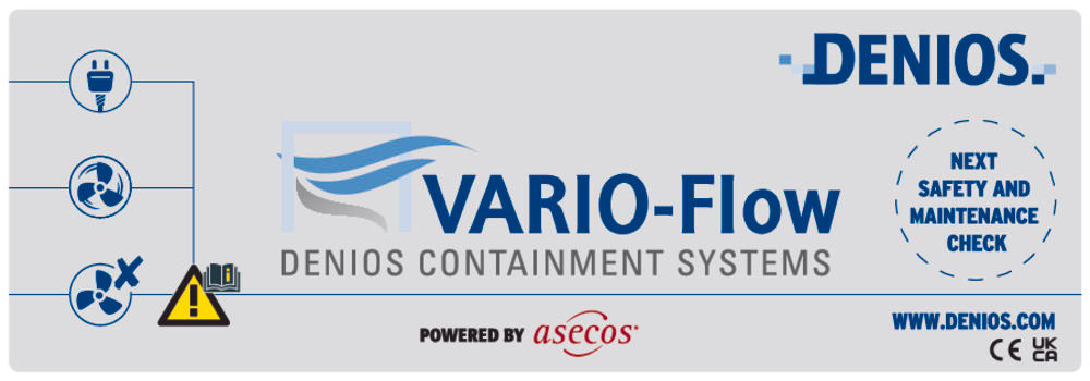 Gefahrstoffarbeitsplatz VARIO-Flow GAP 110.090.060 DENIOS 1 Komad