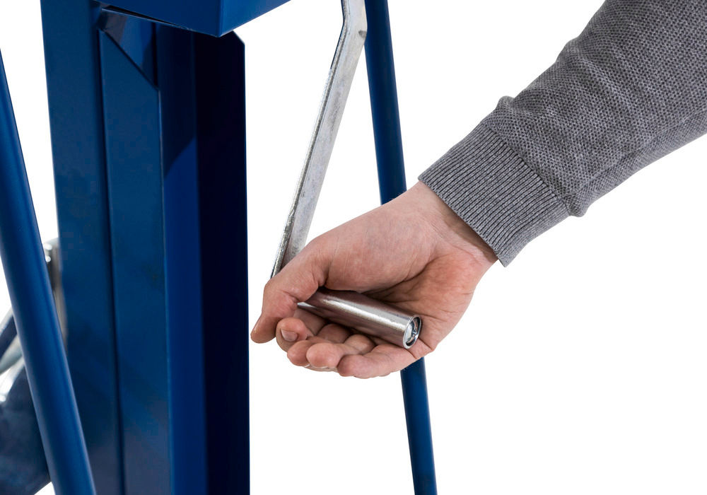 Denios Ergonomski Dizač Bureta 100 Kg Plavi