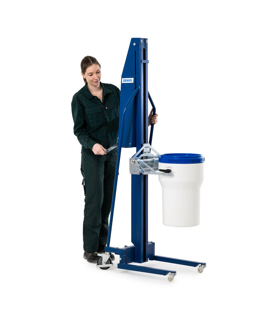 Denios Ergonomski Dizač Bureta 100 Kg Plavi
