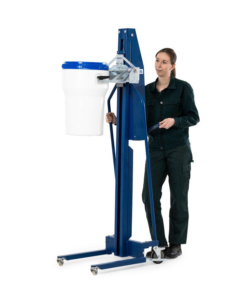 Denios Ergonomski Dizač Bureta 100 Kg Plavi