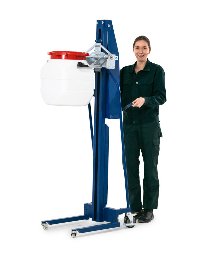 Denios Ergonomski Dizač Bureta 100 Kg Plavi