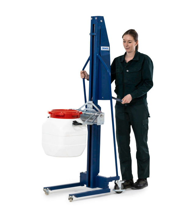 Denios Ergonomski Dizač Bureta 100 Kg Plavi