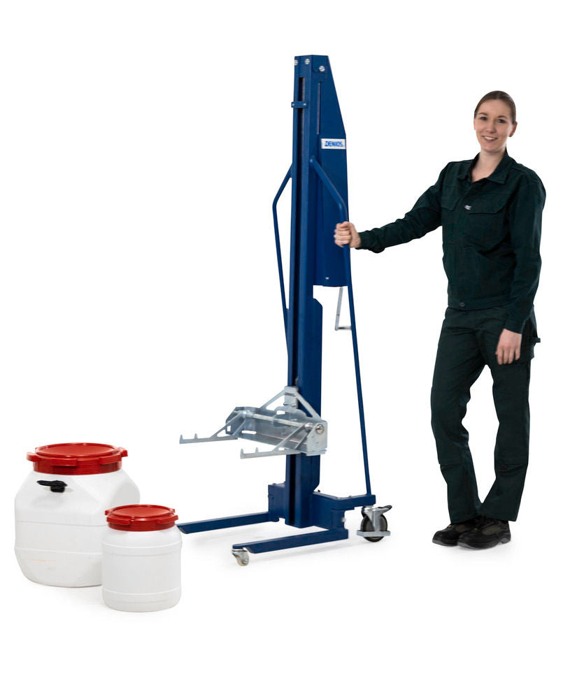 Denios Ergonomski Dizač Bureta 100 Kg Plavi