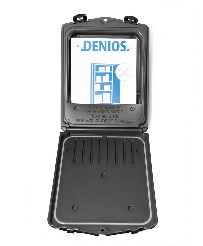 Dokumentenbox od Plastike (PE) sa Prednjim Otvorom za A4 Dokumente DENIOS 303314W 280 x 55 x 365 mm Crna