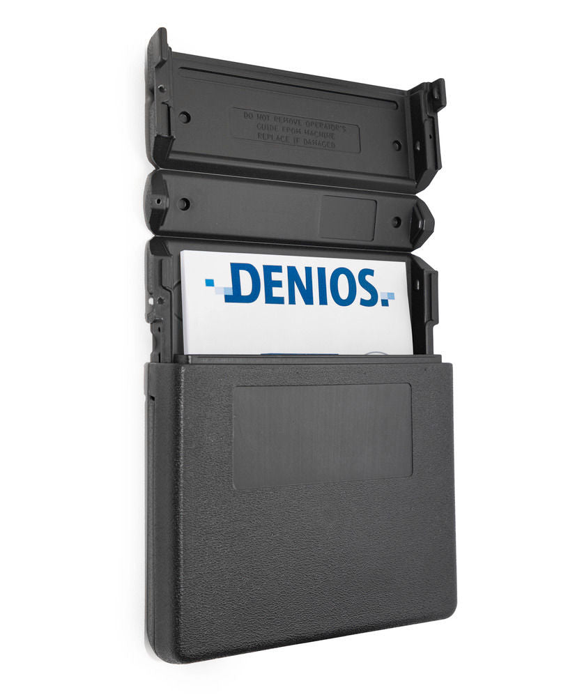 Dokumentenbox od Plastike (PE) sa Gornjim Otvorom za A4 Dokumente DENIOS 303313W 260 x 55 x 320 mm Crna