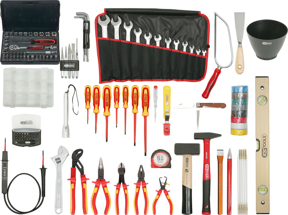 Električarski Set Alata Premium 1000 V 132-Delni Nylonska Torba KS Tools 295733W