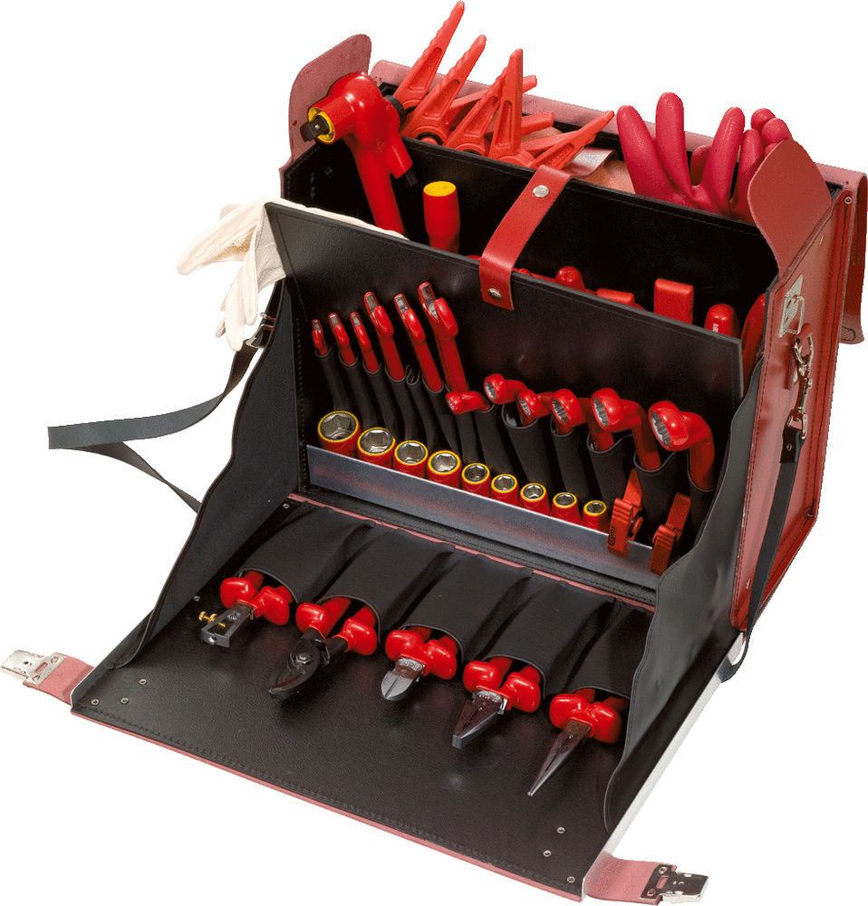 KS Tools Set Električarski Alat Profi 1000 V 53-Delni Kofer Od Goveđe Kože Potapajuća Izolacija 295736W
