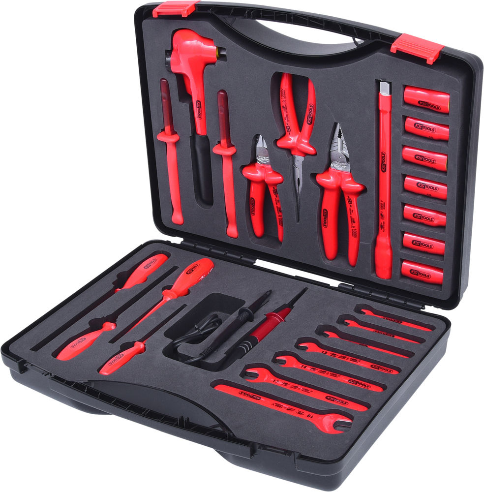 KS Tools Set Električarskog Alata 1000 V 26-Delni Plastični Kofer Potapajuća Izolacija DENIOS 295739W