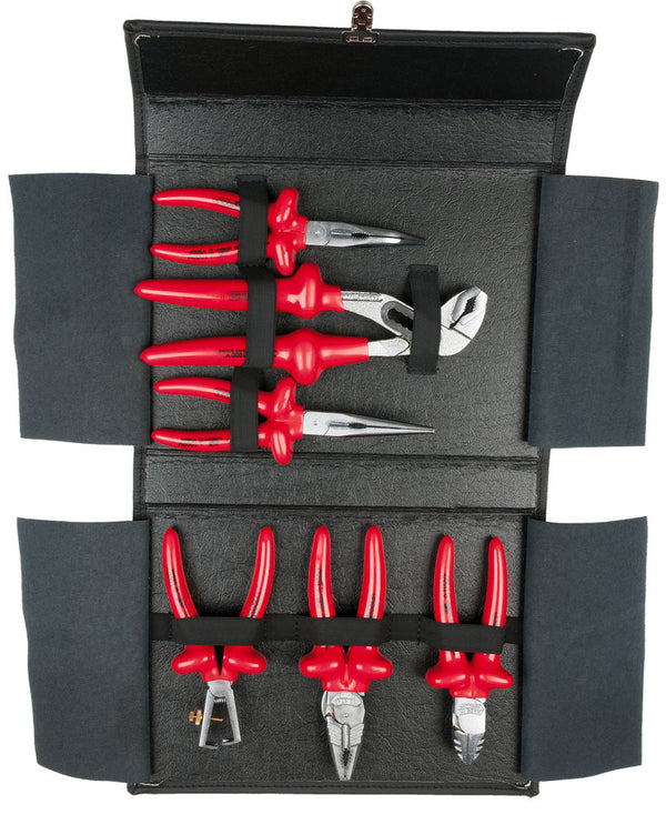 KS Tools Set klešta 1000 V 6-delni preklopna torbica potapajuća izolacija DENIOS 295744W