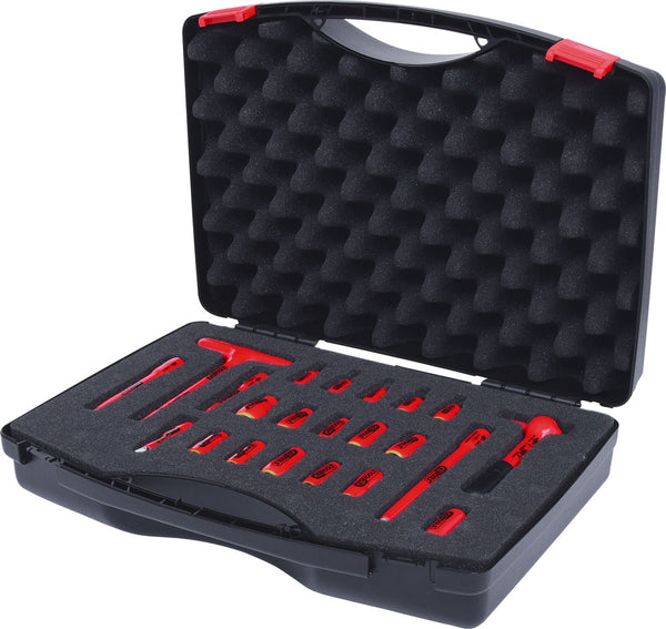 Set nasadnih ključeva 1/4" 1000 V 22-Delni Plastični Kofer