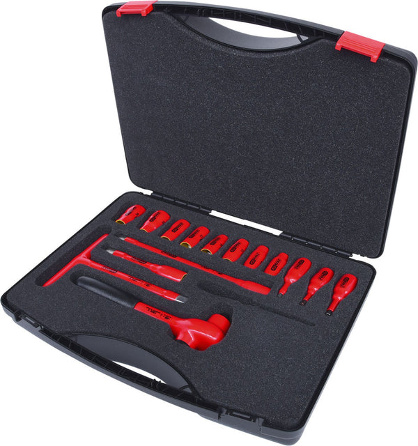 Set nasadnih ključeva 1/2" 1000 V 15-delni plastični kofer