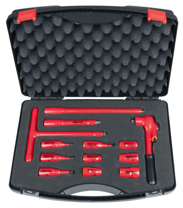 Set Utičnica 3/8" 1000 V 13-Delni Plastični Kofer Potapajuća Izolacija KS Tools 295753W