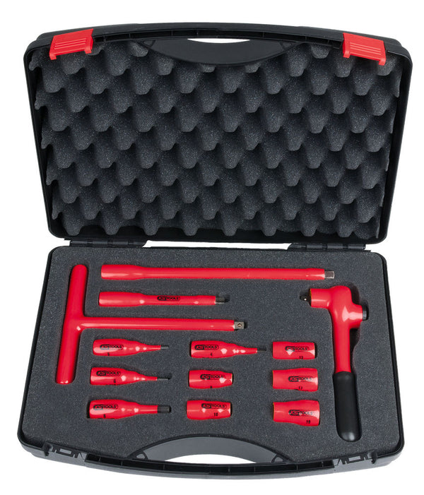 Set Utičnica 3/8" 1000 V 13-Delni Plastični Kofer Potapajuća Izolacija KS Tools 295755W