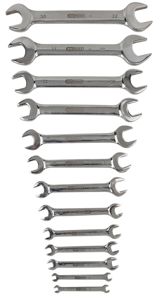KS Tools Set Doppelmaulschlüssel Edelstahl 13-delni 15°