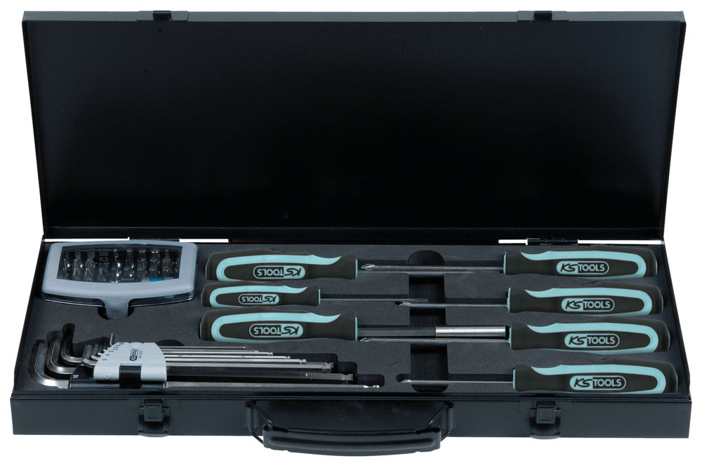 KS Tools 1/4" Kombinovani Set Od Nerđajućeg Čelika 48-delni Sa Odvijačima I Bit Setom