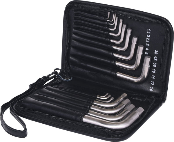 KS Tools Set Winkelstiftschlüssel Od Titana 17-Delni 1,5-14 mm