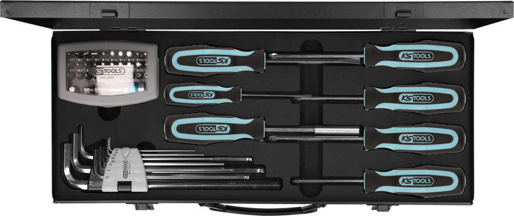 KS Tools 1/4" Kombinovani Set Od Nerđajućeg Čelika 48-delni Sa Odvijačima I Bit Setom