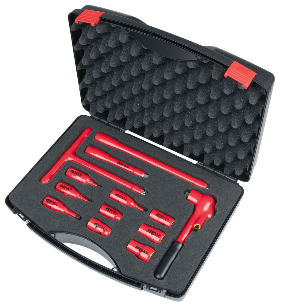 Set Utičnica 3/8" 1000 V 13-Delni Plastični Kofer Potapajuća Izolacija KS Tools 295753W