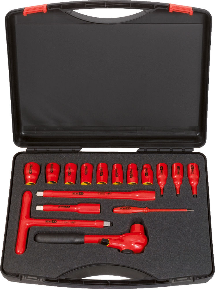 Set Utičnica 1/2" 1000 V 16-Delni Plastični Kofer Potapajuća Izolacija 295740W