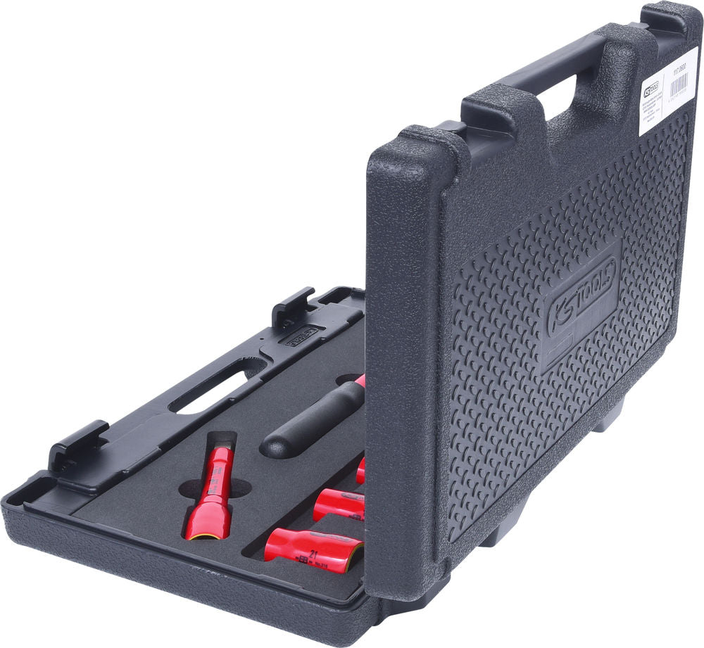 KS Tools Set nasadnih ključeva 1/2" 1000 V 9-Delni sa Čegrtaljkom i Nastavcima Potapajuća Izolacija DENIOS 295648W