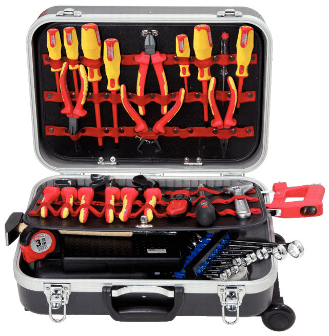 Set Električarski Alat Premium 1000 V 195-Delni ABS Kofer