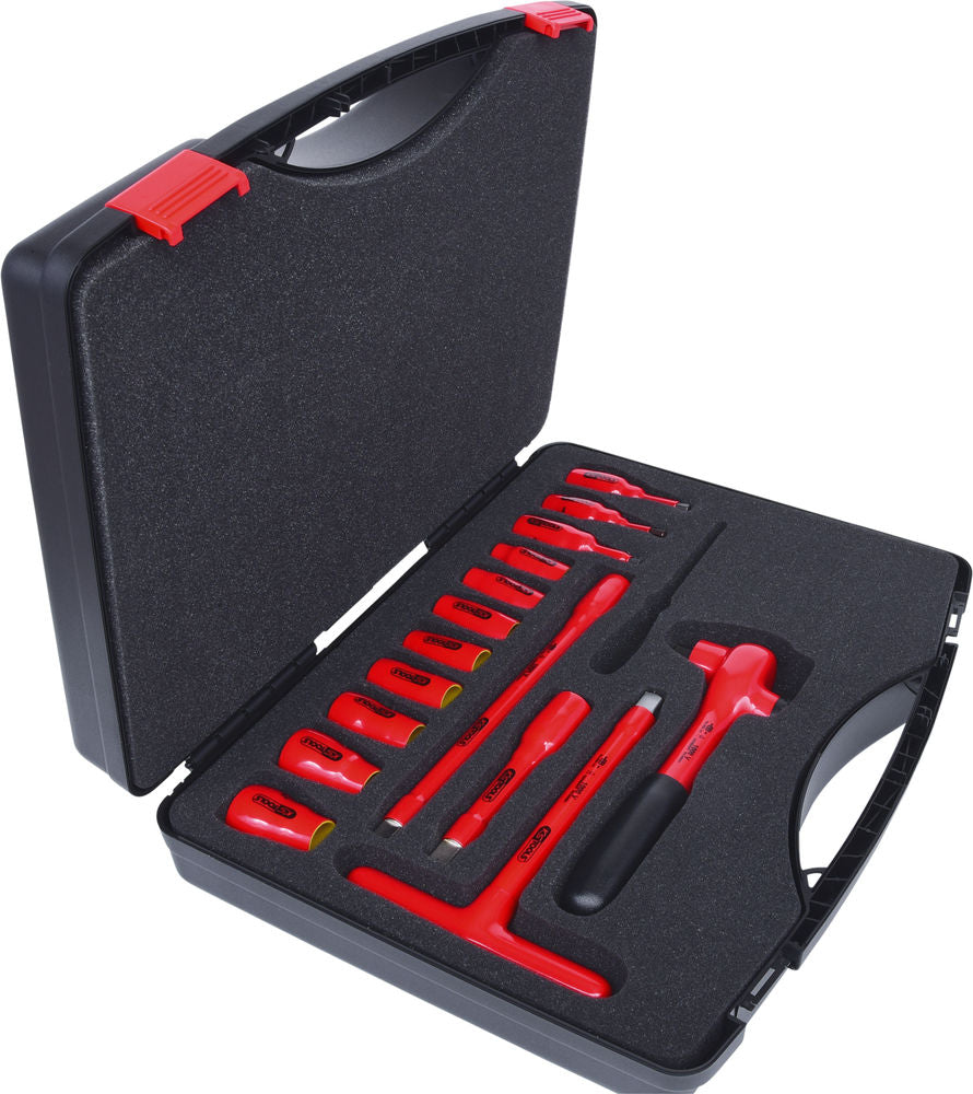 Set nasadnih ključeva 1/2" 1000 V 15-delni plastični kofer