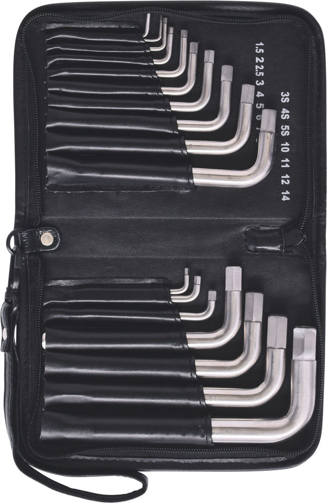 KS Tools Set Winkelstiftschlüssel Od Titana 17-Delni 1,5-14 mm