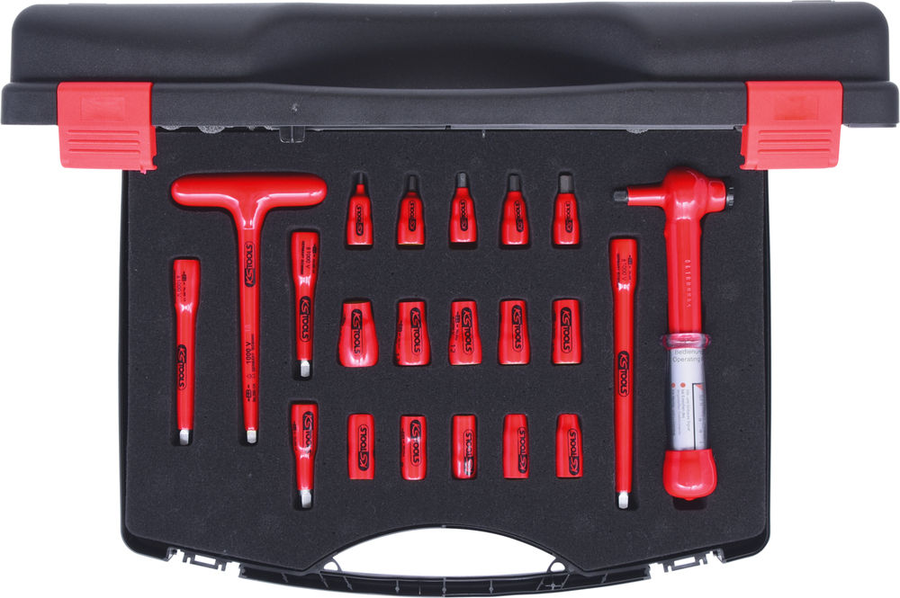 Set Utičnica 1/4" 1000 V 21-Delni Plastični Kofer 295748W