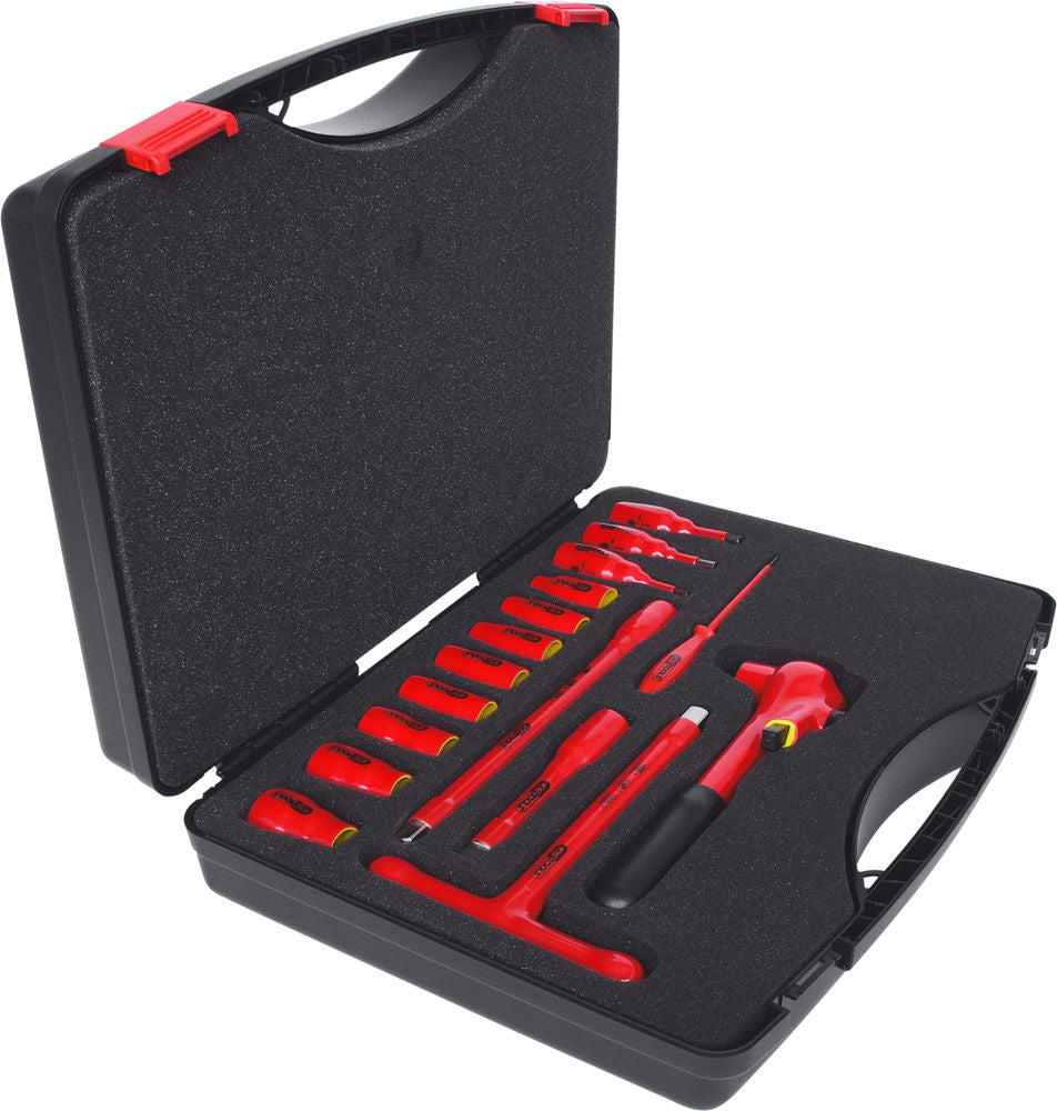 Set Utičnica 1/2" 1000 V 16-Delni Plastični Kofer Potapajuća Izolacija 295740W