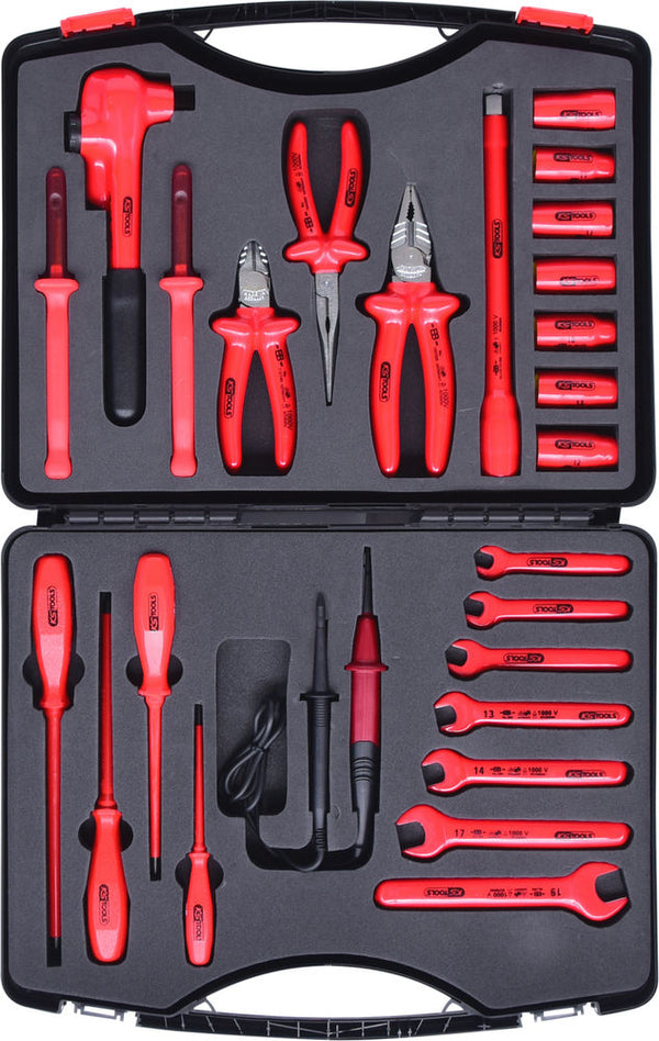 KS Tools Set Električarskog Alata 1000 V 26-Delni Plastični Kofer Potapajuća Izolacija DENIOS 295739W