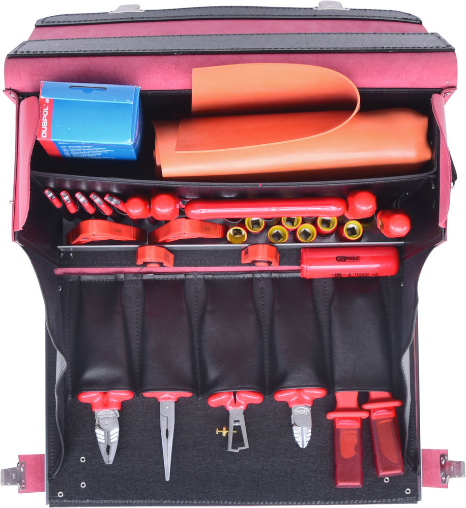 Električarski Set Alata 1000 V 36-Delni Kofer Od Goveđe Kože 295737W