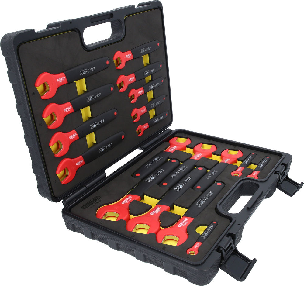Set Otvorenih Ključeva 18-Delni 7-24 mm 1000 V Izolovani DENIOS 295572W