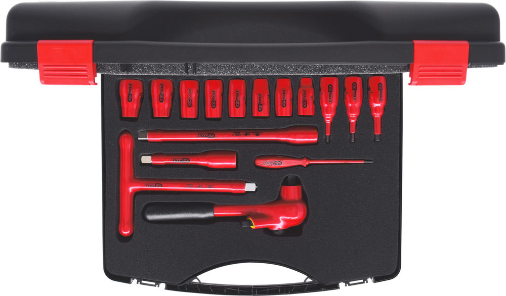 Set Utičnica 1/2" 1000 V 16-Delni Plastični Kofer Potapajuća Izolacija 295740W