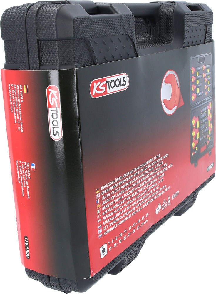 Set Otvorenih Ključeva 18-Delni 7-24 mm 1000 V Izolovani DENIOS 295572W