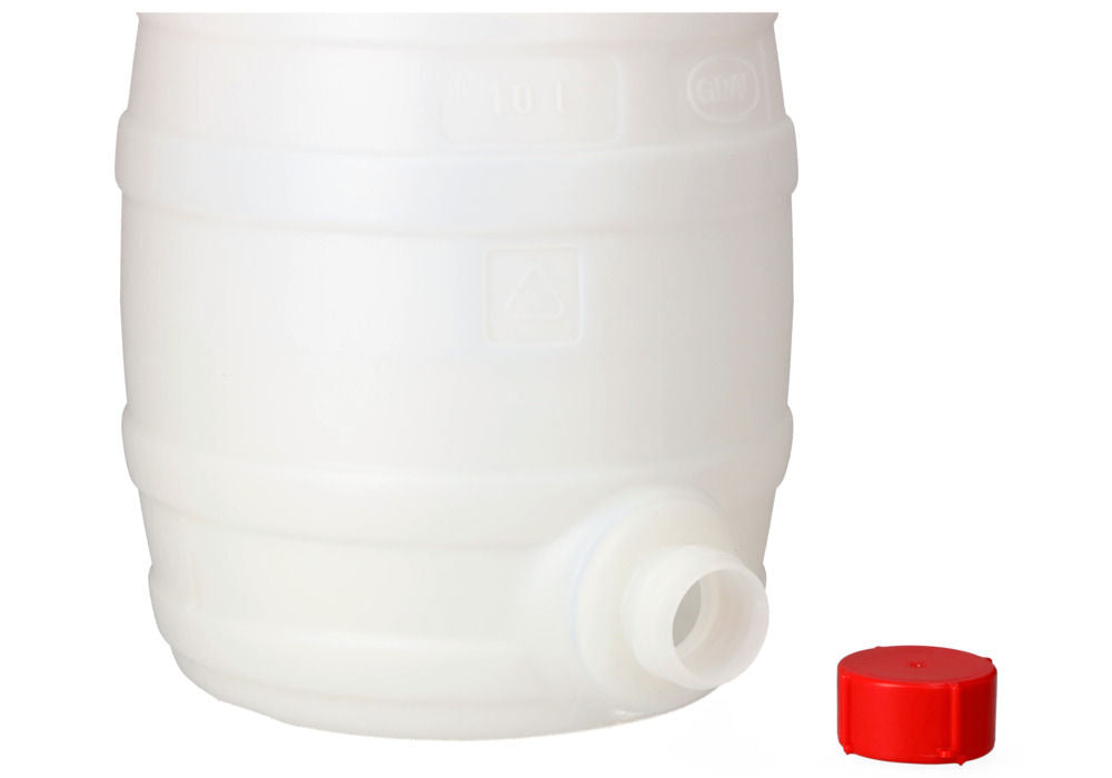 Plastično Bure sa Slavinom za Ispuštanje Prozirno 10 Litara DENIOS 117934W