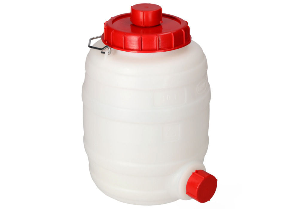 Plastično Bure sa Slavinom za Ispuštanje Prozirno 10 Litara DENIOS 117934W
