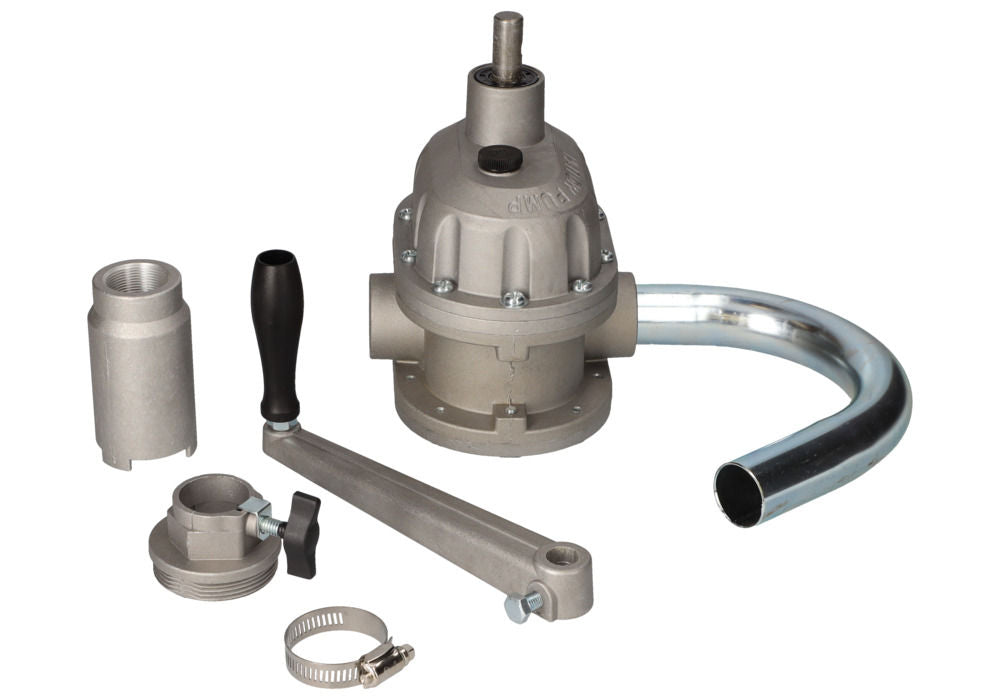 DENIOS Križna Ručna Pumpa Od Aluminijuma Sa Pocinkovanom Potopnom Cevi 1 L/Obrtaj