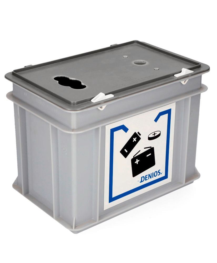 DENIOS Kutija za Sakupljanje Istrošenih Baterija od Plastike 294792W