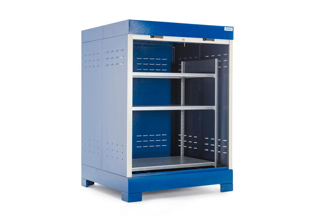 Denios Čelik Depo za Opasne Materije sa Rolo Vratima 1400x1410x1960mm Plava