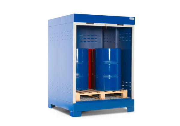 Denios Čelik Depo za Opasne Materije sa Rolo Vratima 1400x1410x1960mm Plava