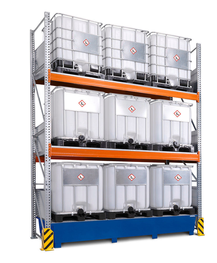 Regal Za Opasne Materije DENIOS 305418W Osnovno Polje 3 Lagerebene 3500x1300x4400mm