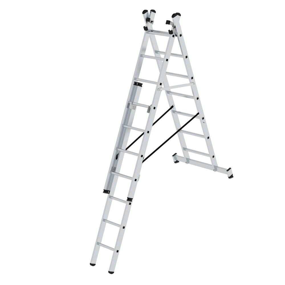 MUNK Aluminijumske Višenamenske Merdevine 3 x 7 Prečki 305124W