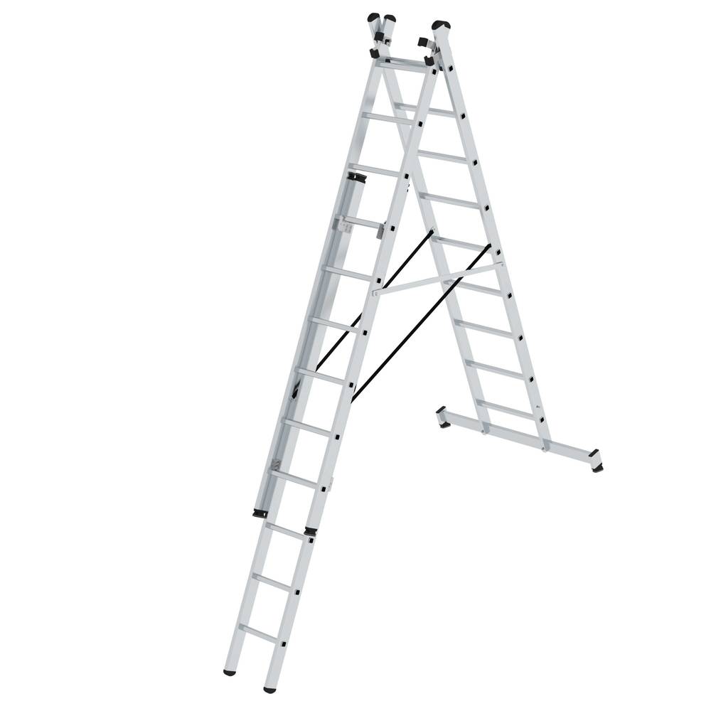 MUNK Aluminijumske Višenamenske Merdevine 3 x 9 Prečaga 305125W