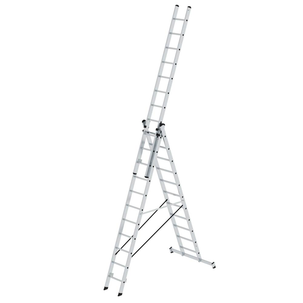 MUNK Aluminijumske Višenamenske Merdevine 3 x 11 Prečki 305126W
