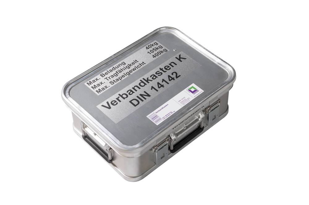 Aluminijumski Transportni Kovčeg sa Sadržajem Komplet Prve Pomoći Veličina 4 400 x 300 x 150 mm DENIOS 305150W