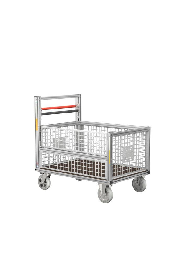 Aluminijumski Roll Kontejner sa Rešetkastom Kutijom Poluvisoki 1200 x 800 x 1180 mm DENIOS 305156W