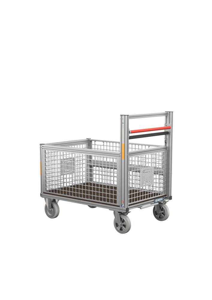 Aluminijumski Roll Kontejner sa Rešetkastom Kutijom Poluvisoki 1200 x 800 x 1180 mm DENIOS 305156W