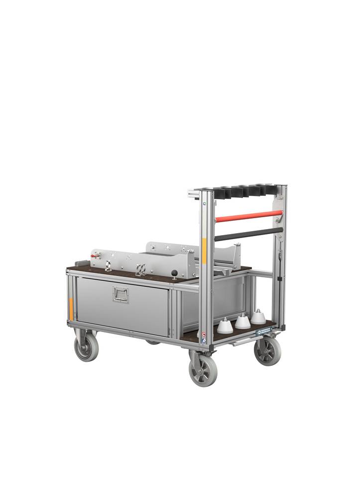 Aluminijumski Roll Kontejner za Usisna Creva 1200 x 800 x 1185 mm DENIOS 305165W