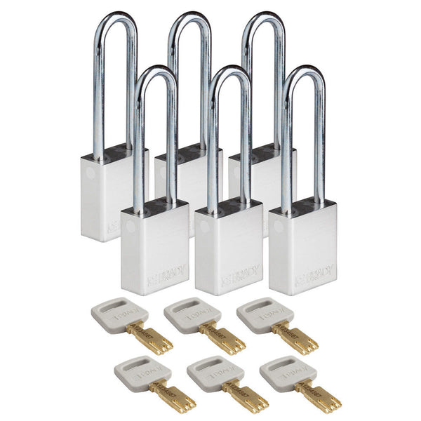 Brady Sigurnosni Katanci SafeKey Aluminijum 76,2 mm Pakovanje 6 Komada 307966W